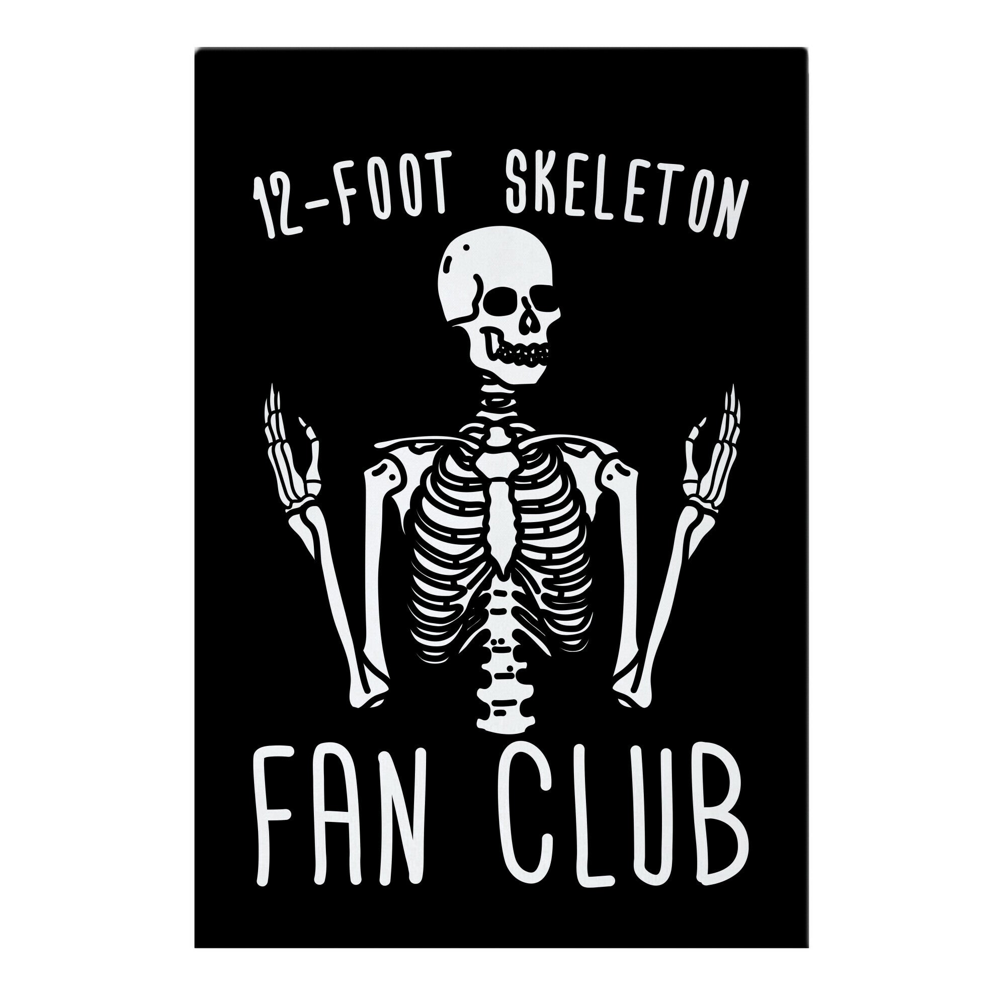 12-Foot Skeleton Fan Club Garden Flag